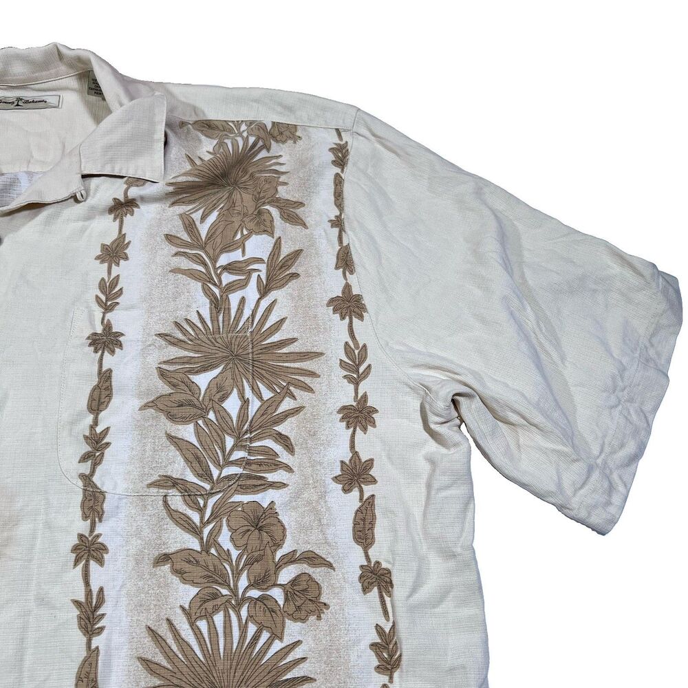 Tommy Bahama 100% Silk Hawaiian Camp Shirt Tropical Floral Aloha Men's 3XT - Picture 4 of 11